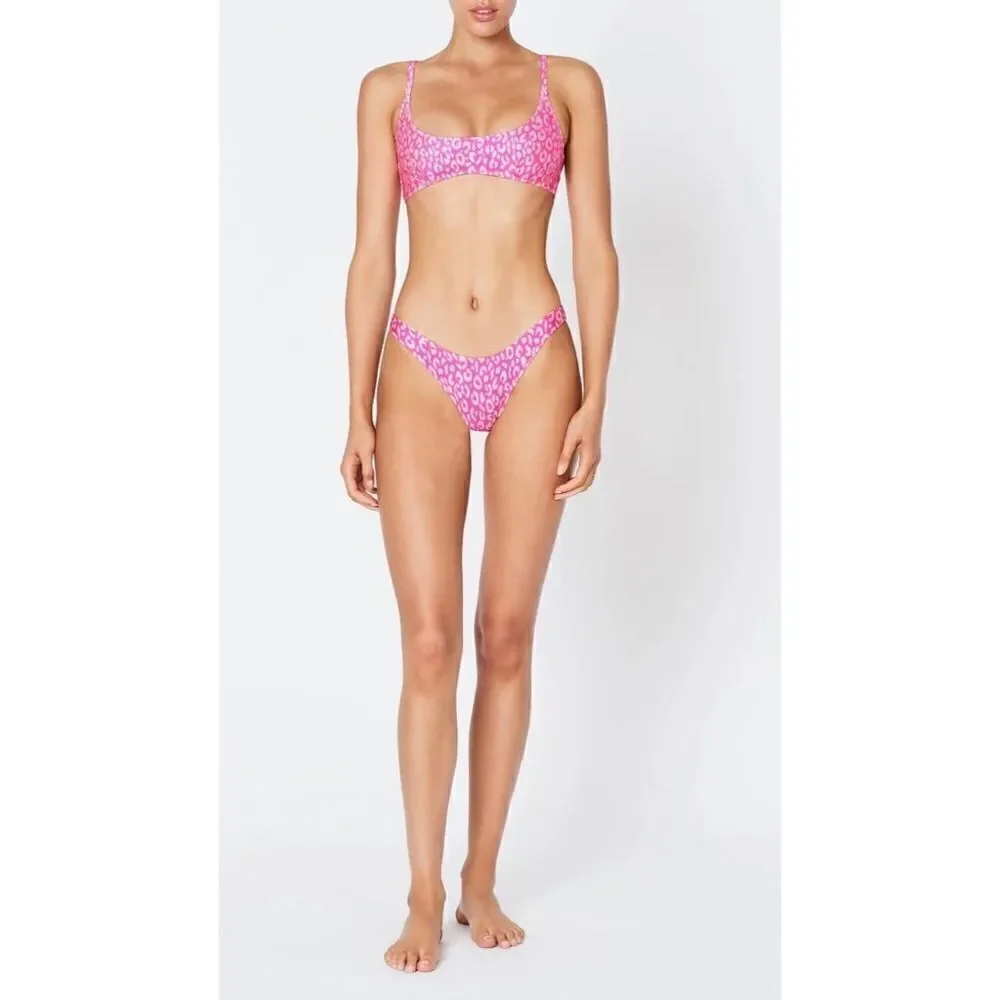TRIANGL MACI - CHEEKY PINK LEOPARD NO BAG NEW WITH TAGS